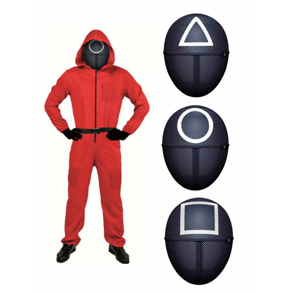 Br Costumes Adult Squid Guard Face Game Mask Halloween Book Week Party Square Masks