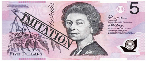 Br Costumes 5 Dollar Australian Souvenir Note Pad Fake Aud Money 1 Pack Of 50 Sheets Notebooks