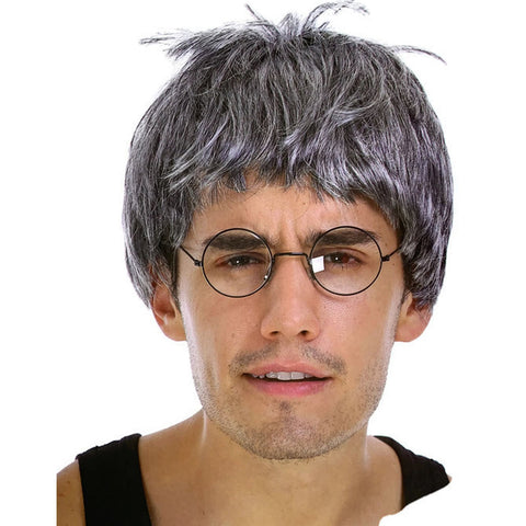 Br Costumes Grey Grandpa Wig Old Man Halloween Book Week Cosplay Wigs Facial Hair