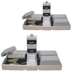 Storage & Display Veile Studios 2X Earring Necklace Jewellery Case Organiser Display Jewelery Holder Storage Rack