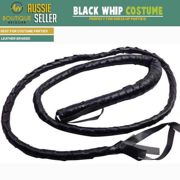 Br Costumes Black Whip Faux Leather Party 180Cm Riding Cowboy Fancy Dress Anime Costumes Women
