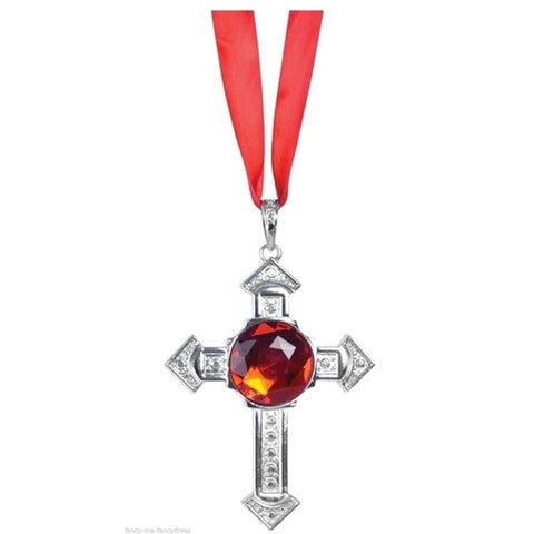 Veile Studios Br Apparel Vampire Necklace Medallion Halloween Punk Star Costume Gothic Cross Necklaces & Pendants