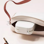 Jewellery Boxes Veile Studios White Led Jewelry Box With Mirror Smart Light Adjustment And Dual Power Charging For Travel Home