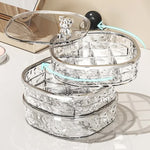 Jewellery Holders & Organisers Veile Studios Transparent Three Layer Jewelry Organizer Box Stylish And Anti Oxidation Storage For Earrings Necklaces R