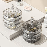 Jewellery Holders & Organisers Veile Studios Transparent Three Layer Jewelry Organizer Box Stylish And Anti Oxidation Storage For Earrings Necklaces R