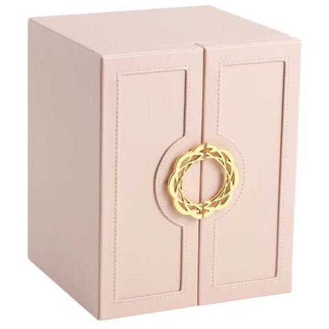 Jewellery Boxes Veile Studios Pink Elegant 5 Layer Large Capacity Jewelry Storage Box With Dual Opening Doors Perfect For Organizing Necklaces Rings E