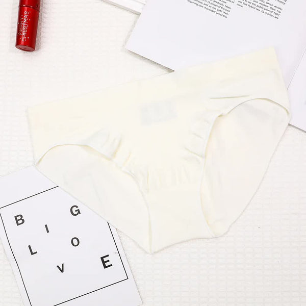 S White 3 Pack Seamless Stretch Bikini Panties Soft & Breathable Women's Underwear