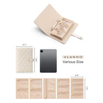 Jewellery Holders & Organisers Veile Studios 1 Piece Off White Luxury Leather Loose Leaf Jewelry Organizer Portable Large Capacity Storage Book For Ea