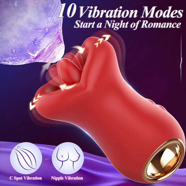 Luxurious Big Mouth Tongue Licking  Multi Function Adult Massager For Women Massagers & Wands