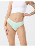 Elosung 4 Pcs Women's  Low Waist Cotton Thong Size Underwear