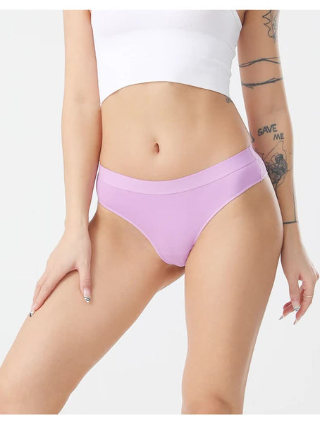 Elosung 4 Pcs Women's  Low Waist Cotton Thong Size M Underwear