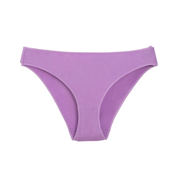 Elosung Violet High Waisted Cotton Bikini Briefs For Women Erotic Panties