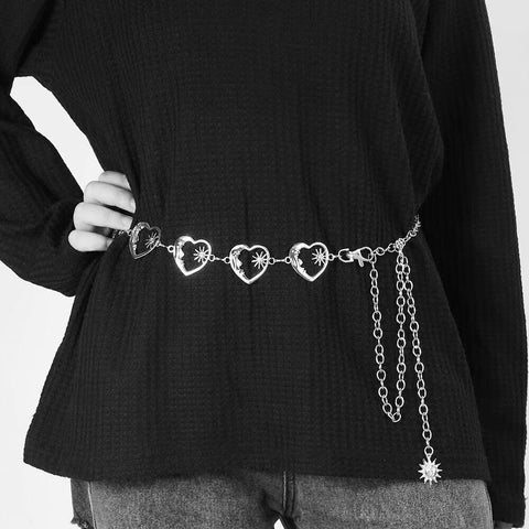 Veile Studios Elosung 2 Pcs Sun Flower Statement Body Chain Belt Women's Adjustable Waist Jewelry Style 5 Body Chains