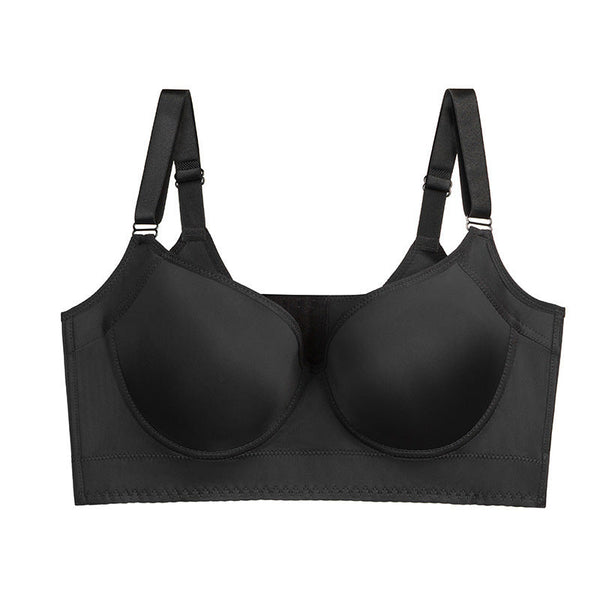 34/75B Black Corrective Posture Bra Minimizes Side Boob Shapes And Lifts Bras
