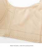 34/75B Black Corrective Posture Bra Minimizes Side Boob Shapes And Lifts Bras
