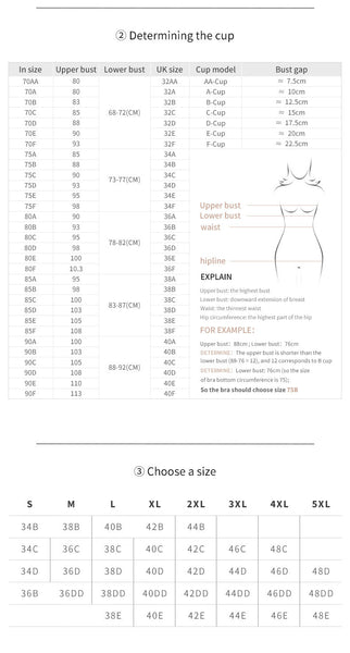 2 Pcs Size M Women's Wireless Large Cup Lace Bra With Front Clasp Comfortable Breathable Beige Bras