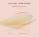 2 Pairs Of Heart Shaped Silicone Breast Stickers Invisible Push Up Bra Size A Cup Brown Skin Colour Bras