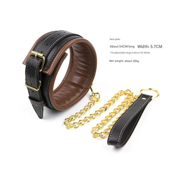 Premium Pu Leather Adjustable Padded Collar Handcuffs & Ankle Cuffs Set With Leash Connectors Red Cuffs & Shackles