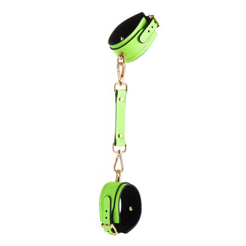 Adjustable Pu Leather  Cuff Wrist/Ankle Restraint Sold Individually(Luminous Green Anklet) Cuffs & Shackles