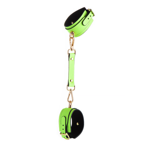 Pu Leather  Cuff Wrist/Ankle Restraint Sold Individually(Luminous Green Anklet) Cuffs & Shackles