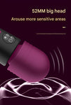 (Purple) Powerful Dual Stimulation Wand  Heated Tip Multi Mode Lcd Display Massagers & Wands