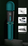 (Purple) Powerful Dual Stimulation Wand  Heated Tip Multi Mode Lcd Display Massagers & Wands
