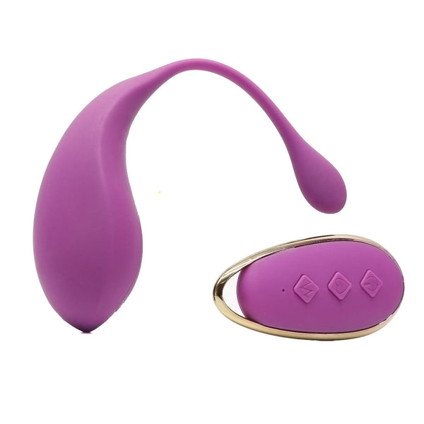 Purple Silky Silicone Remote Control Vibrating Egg 12 Powerful Modes For Discreet Pleasure Vibrating Eggs