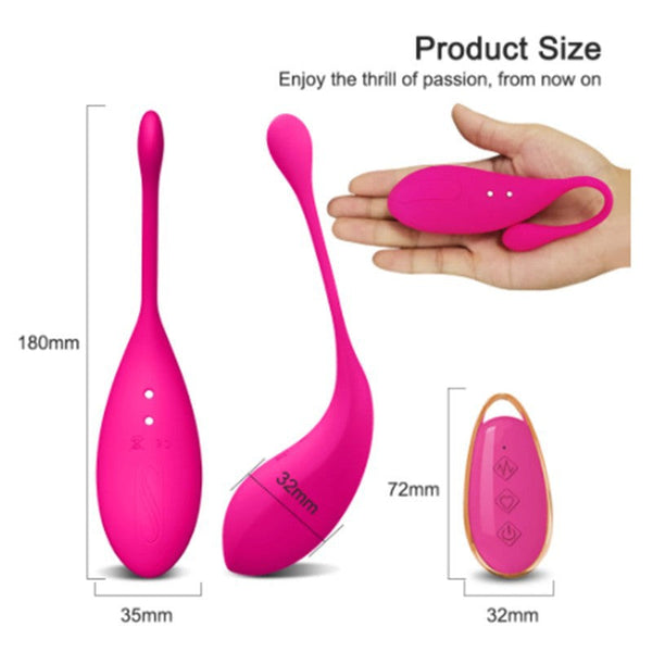 Purple Silky Silicone Remote Control Vibrating Egg 12 Powerful Modes For Discreet Pleasure Vibrating Eggs