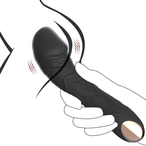 Black Intense Pleasure G Spot  20 Speed Rechargeable Silicone Wand With Magnetic Charging G Spot s