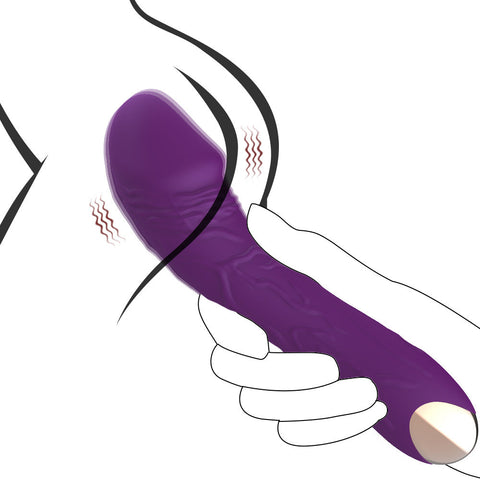 Purple Intense Pleasure G Spot  20 Speed Rechargeable Silicone Wand With Magnetic Charging G Spot s