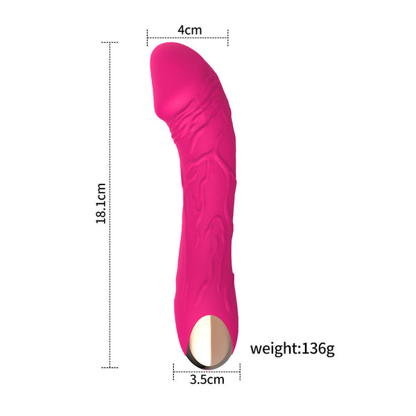 Dark Red Intense Pleasure G Spot  20 Speed Rechargeable Silicone Wand With Magnetic Charging G Spot s