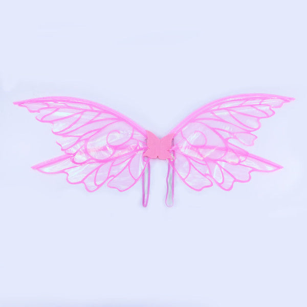 Pink Enchanting Iridescent Fairy Sparkle Butterfly Elf For Costume Parties Cosplay & Dress Up Fun Wings