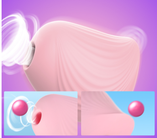 Yellow Macaron Style Women's Suction  Compact Foreplay Massager Massagers & Wands