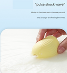 Yellow Macaron Style Women's Suction  Compact Foreplay Massager Massagers & Wands
