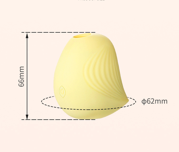 Yellow Macaron Style Women's Suction  Compact Foreplay Massager Massagers & Wands