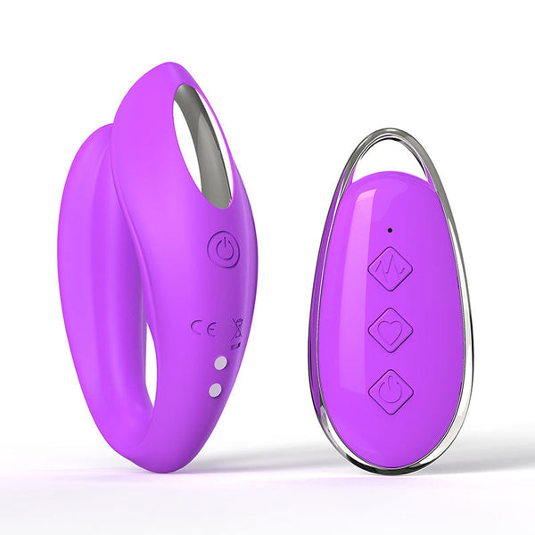 Purple Blisslink U Shaped Wearable Couple's  With Remote 12 Modes For Shared Intimacy & Solo Fun Wireless s
