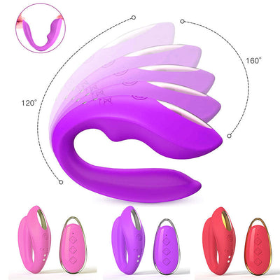 Purple Blisslink U Shaped Wearable Couple's  With Remote 12 Modes For Shared Intimacy & Solo Fun Wireless s
