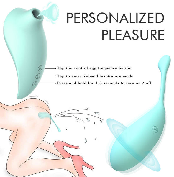 Green Pulsewave Waterproof Clitoral Sucker & Vibrating Spot Teaser 7 Suction Modes Usb Rechargeable G Spot s