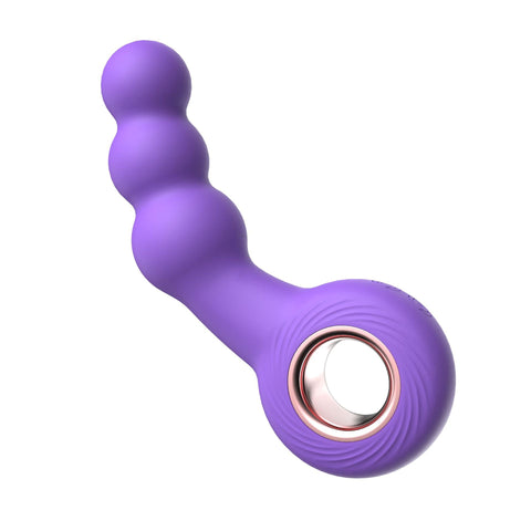 Purple Handheld G Spot & Prostate Massager With Beads (Usb Rechargeable) G Spot s