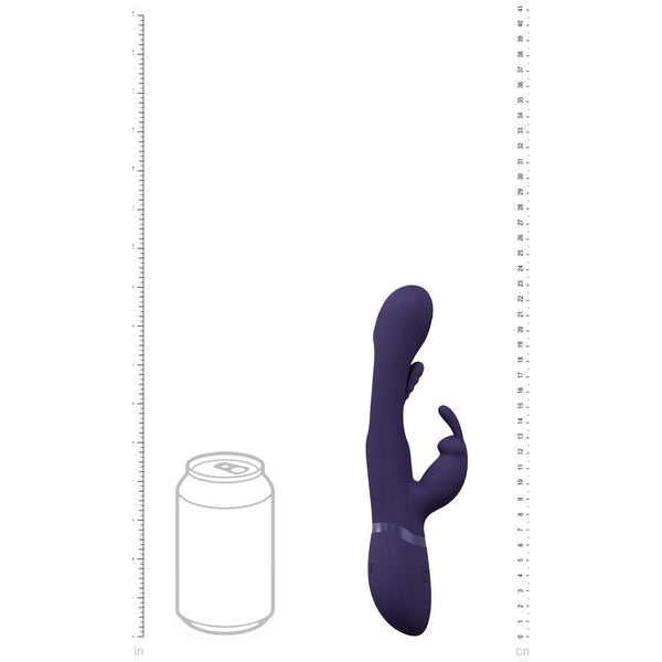 Vive Mika Purple 23.2 Cm Usb Rechargeable Rabbit  With Flapping Shaft Rabbit s