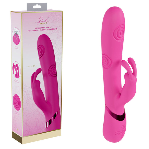 Vive Mimi Pink 25 Cm Usb Rechargeable Vibrating & Tapping Rabbit  Rabbit s