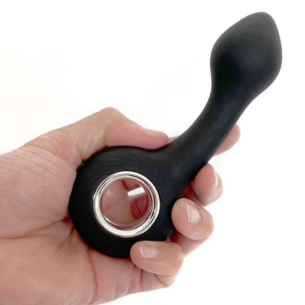 Vers Rechargeable Silicone G Spot Vibe Black 13.8 Cm Usb  Rabbit s