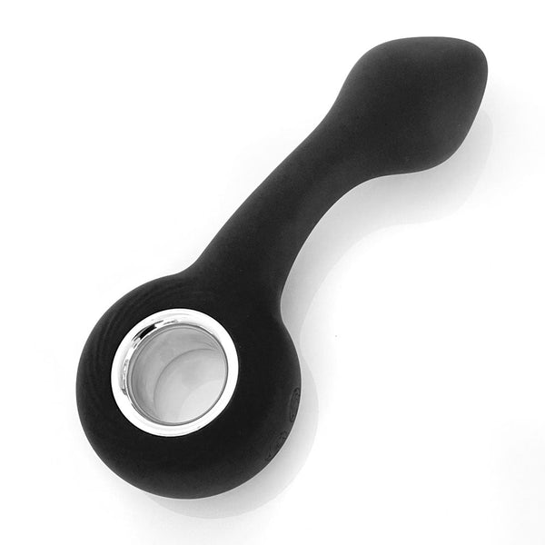 Vers Rechargeable Silicone G Spot Vibe Black 13.8 Cm Usb  Rabbit s