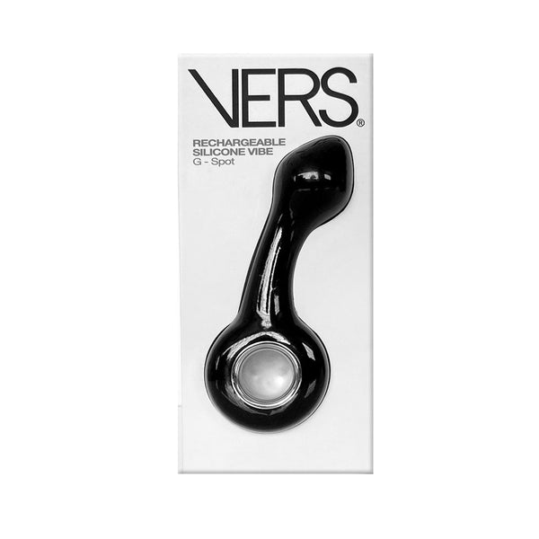 Vers Rechargeable Silicone G Spot Vibe Black 13.8 Cm Usb  Rabbit s