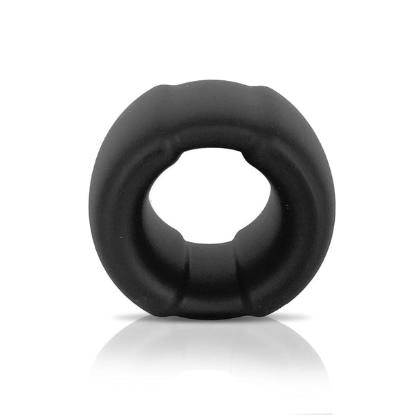 Vers Liquid Silicone Weight Steel Core Ball Stretcher Black Ring With  Rings