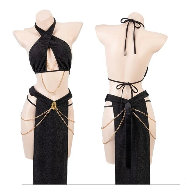 Cat Cosplay Costume Women's Catsuit Babydoll Dress Lingerie Role Play Anime Costumes Women