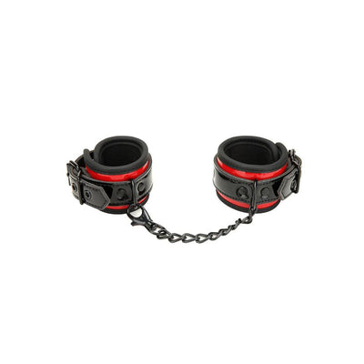Whipsmart Heartbreaker Deluxe Buckle Love Cuffs Black/Red Restraints Cuffs & Shackles