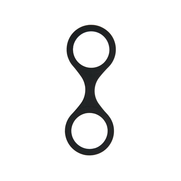 Whipsmart Silicone Handcuffs Black Restraint With Bonus Blindfold  & Restraints