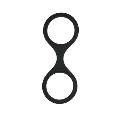 Whipsmart Silicone Wrist & Ankle Cuffs Black Restraints With Bonus Eye Mask Cuffs & Shackles