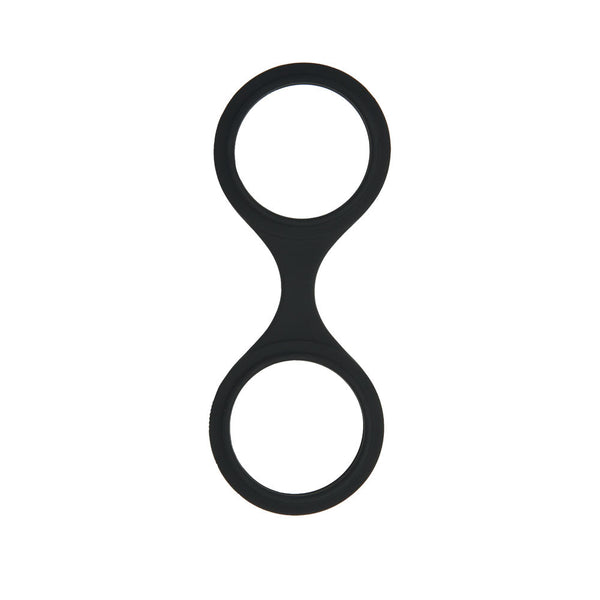 Whipsmart Silicone Wrist & Ankle Cuffs Black Restraints With Bonus Eye Mask Cuffs & Shackles